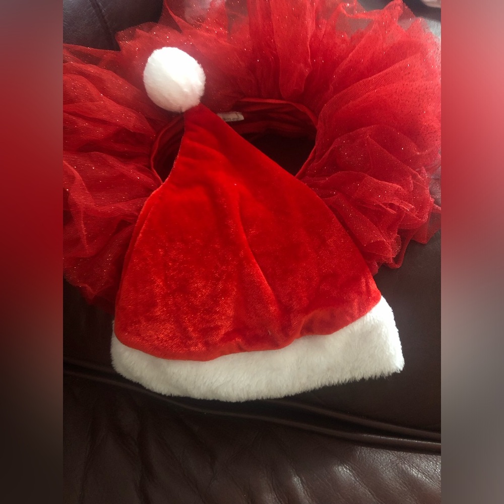 Zak & Zoey newborn Christmas tutu and hat